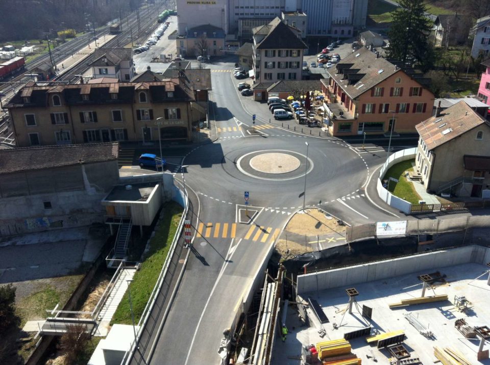 Giratoire ZI Venoge Parc Penthalaz